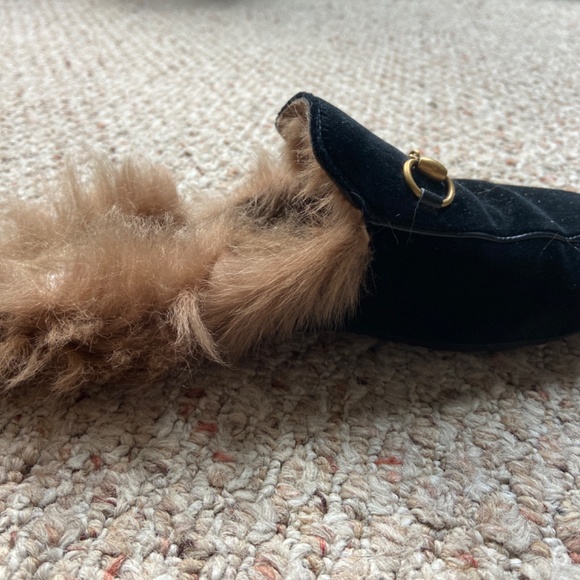 Gucci fur trimmed  Princetown mules - Picture 2 of 5